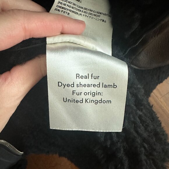 Acne Studios Shearling Fur Jacket - size small - Picture 5 of 7